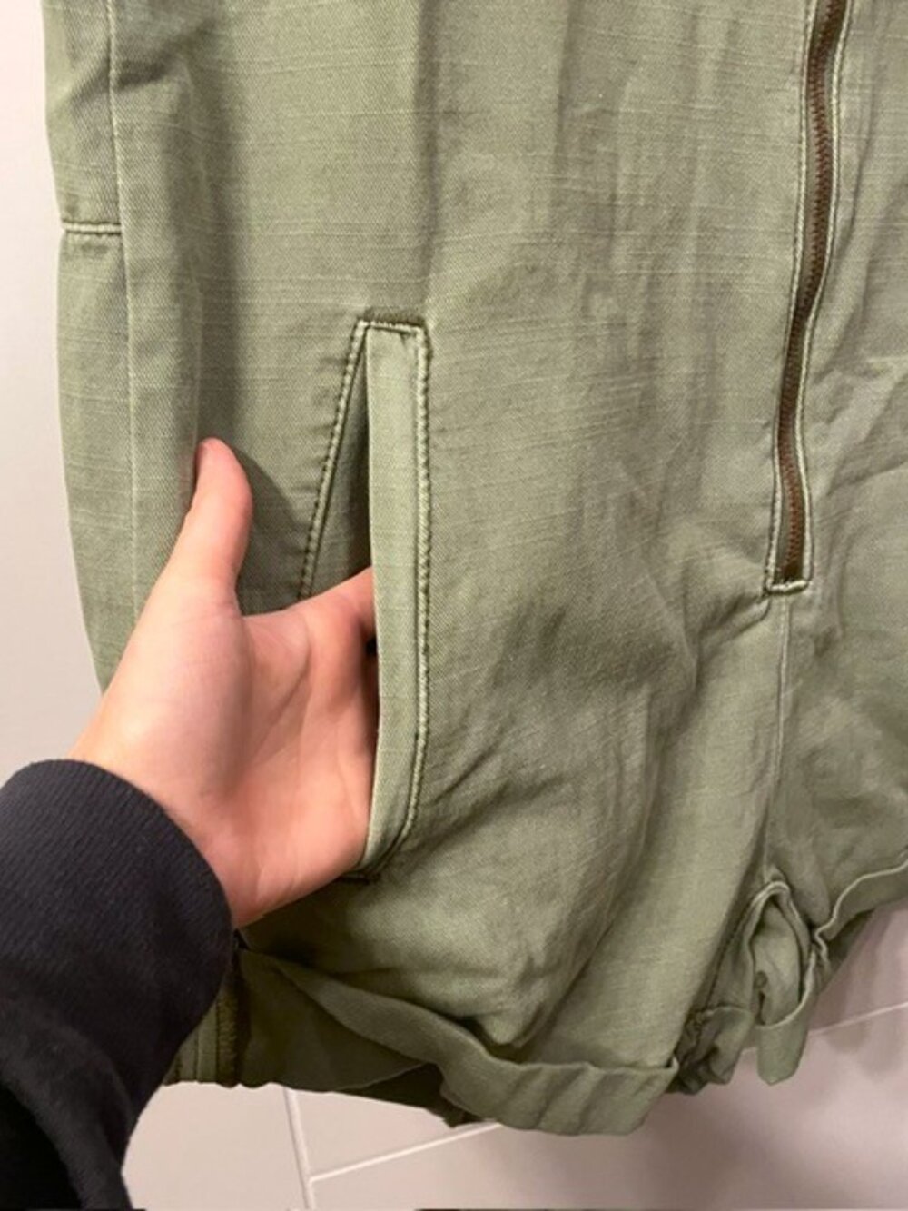 NWT One Teaspoon Braxton Mini Utility Jumpsuit Romper Green Size Small - Picture 9 of 16
